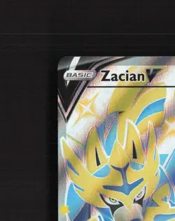 Zacian V SWSH292 Sword & Shield Full Art Black Star Promo Holo Pokemon Card NM - Image 3