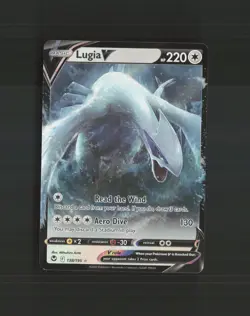 Lugia V 138/195 Silver Tempest Ultra Rare Holo Pokemon Card NM - Image 1