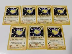 Pikachu 70/111 Neo Genesis Common Pokemon Card Unlimited Lot of 7 - Image 1