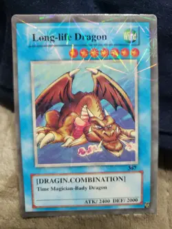 Long Life Dragon Funny Yugioh Card Bad English 2006 Joke Meme Token Joey - Image 1