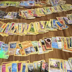 Pokemon Card Lot with Tins, Coins, Lycanroc GX, Scizor EX, Pikachu, Solgaleo - Image 2