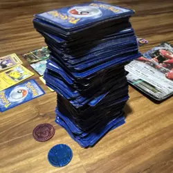 Pokemon Card Lot with Tins, Coins, Lycanroc GX, Scizor EX, Pikachu, Solgaleo - Image 3