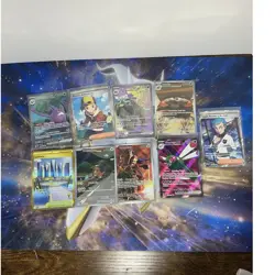 Pokemon TCG Destined Rivals 9 Card Lot kangaskan, team rocket crobat, levincia - Image 1