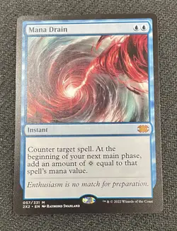 Magic: The Gathering Mana Drain 2X2 Mythic Blue Instant 057/331 EN - Image 1
