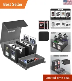 Deck Box for MTG Commander Display, 5 in 1 Trading Card Storage Box Fits 400+... - Image 1