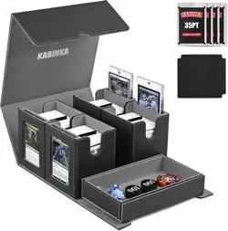 Deck Box for MTG Commander Display, 5 in 1 Trading Card Storage Box Fits 400+... - Image 2