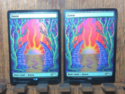 2x MTG - Forest (388) FOIL - Secret Lair Drop Series (SLD) NEAR MINT PACK FRESH - Image 3