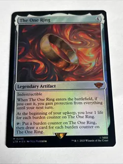 The One Ring Mythic 0246 Magic the Gathering Lord of the Rings Near MINT MTG - Image 1
