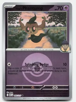 Hop's Phantump (Poke Ball) 095/217 Reverse Holo ME: Ascended Heroes Pokemon NM - Image 1