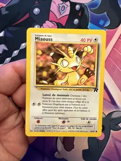 Carte Pokemon Wizard Team Rocket Miaouss 62/82 Francais Vf Fr - Image 2