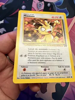 Carte Pokemon Wizard Team Rocket Miaouss 62/82 Francais Vf Fr - Image 4