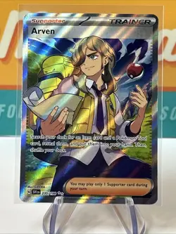 Arven #235 Ultra Rare Full Art Pokemon Scarlet & Violet Base Set Near Mint NM - Image 3