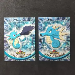 Horsea #116 Seadra #117_ Pokemon Topps Series 2 _ Italiano _ Nearmint - Image 1