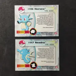 Horsea #116 Seadra #117_ Pokemon Topps Series 2 _ Italiano _ Nearmint - Image 4