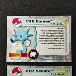 Horsea #116 Seadra #117_ Pokemon Topps Series 2 _ Italiano _ Nearmint - Image 5