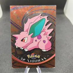 HOLO Nidoran #32 Topps Pokemon 1. TV ANIMATION Edition 1st Serie Nintendo 95-99 - Image 2