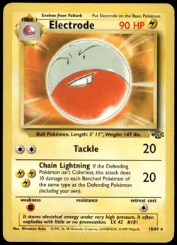 Electrode 18/64 Jungle Rare MP Pokemon 1999 - Image 1