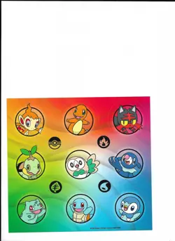 Pokemon Lot des 9 AR Premiers Partenaires Illustration Collection – Serie 1 – FR - Image 2