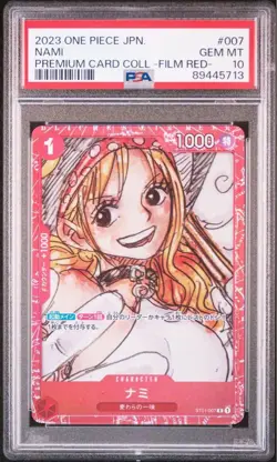 PSA 10 Nami ST-007 Film Red 2023 ONE PIECE Card Japanese - Image 1