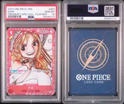 PSA 10 Nami ST-007 Film Red 2023 ONE PIECE Card Japanese - Image 3