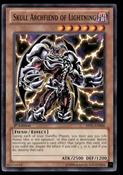 Skull Archfiend of Lightning Battle Pack: Epic Dawn BP01-EN006 Rare Yugioh LP - Image 1