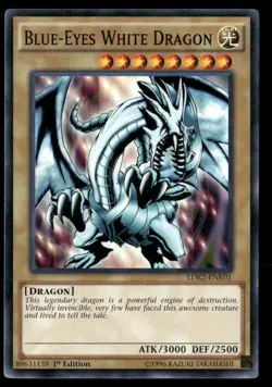 Blue-Eyes White Dragon (Version 1) Legendary Decks II LDK2-ENK01 Yugioh LP - Image 1