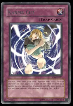 Karma Cut Shadow of Infinity SOI-EN053 Rare Yugioh Lightly Played - Image 1