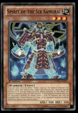 Spirit of the Six Samurai Structure Deck: Samurai Warlords SDWA-EN012 Yugioh LP - Image 1
