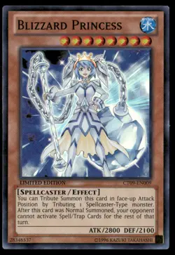 Blizzard Princess 2012 Collectors Tin CT09-EN009 Super Rare Yugioh LP - Image 1