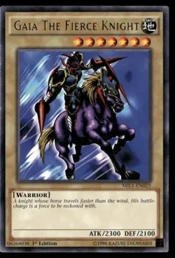 Gaia The Fierce Knight Millennium Pack MIL1-EN025 Rare Yugioh Lightly Played - Image 1