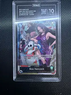 2025 ONE PIECE PROMOS PSA MAGAZINE EXCLUSIVE #038 BOA HANCOCK TAG 10 - Image 1