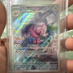 Pokemon TCG Tinkatuff Illustration Rare Holo Card 217/193 Sv02: Paldea Evolved - Image 2