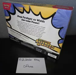 Ascended Heroes Mega Feraligtr Ex Box Pokemon TCG Mega Evolutions - Image 3