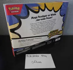 Ascended Heroes Mega Feraligtr Ex Box Pokemon TCG Mega Evolutions - Image 4