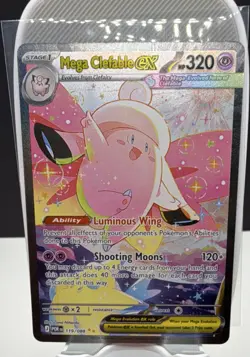 Mega Clefable EX & Clefairy Pokemon TCG Holo Cards Lot 2024 Mega Evolution - Image 2