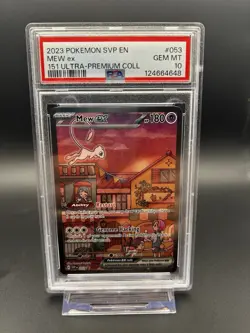 Mew EX 053 Scarlet & Violet 151 UPC Promo Holo Pokemon Card PSA 10 - Image 1