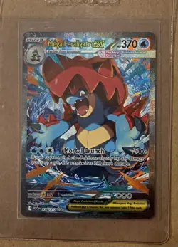 Pokemon Mega Feraligatr EX 274/217 Secret Rare Full Art Holo 370HP Card - Image 1