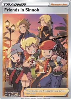 🌟 Friends in Sinnoh 149/159 Full Art Trainer Pokemon Card NM 🌟 - Image 1