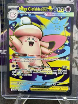 Pokemon Mega Clefable EX 103/088 Fairy EX Ability Card English 2026 - Image 1