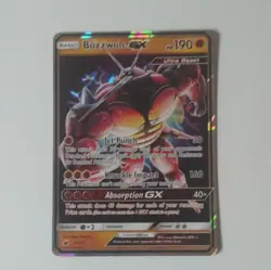Pokemon Buzzwole GX Ultra Rare Holo 57/111 SM-Crimson Invasion 190 HP Card - Image 1