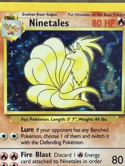 Pokemon TCG Ninetales Base Set Holo Unlimited Rare Card 12/102 - Image 5