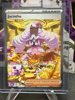 Pokemon TCG Jacinthe Trainer-Supporter Card POR 122/088 Rare Foil - Image 1