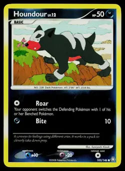 Pokemon Card - Houndour Legends Awakened 103/146 Reverse Holo Common - Image 1