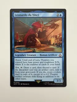 Leonardo da Vinci MTG Magic the Gathering Card NM Near Mint ACR - Image 1