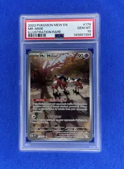 2023 Pokemon SV 151 Mr. Mime Illustration Rare #179/165 PSA 10 - Image 1