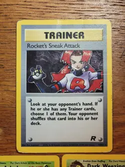 Pokemon LOT Holo Dark Arbok 2/82, Weezing 14/82 SWIRL, Rocket's Sneak 16/ 16/82 - Image 5