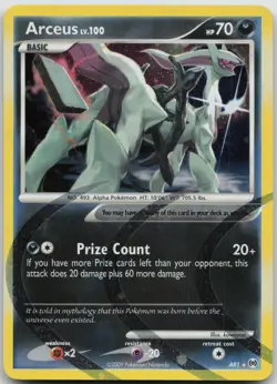 Arceus (AR1) AR1 Holo Holo Rare Arceus Pokemon NM/LP - Image 1