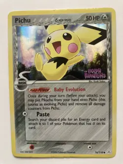 Pokemon Pichu EX Holon Phantoms 76/110 Stamped Reverse Holo - Image 1