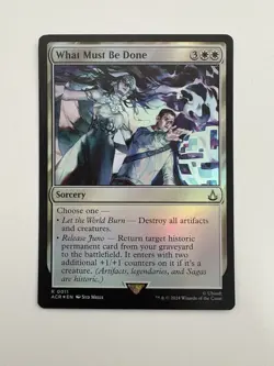 What Must Be Done Foil MTG Magic the Gathering Card NM Near Mint ACR - Image 1