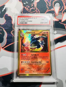 Pokemon TCG Black & White Plasma Storm Charizard #136 Secret Rare PSA 8 NM/MINT - Image 1